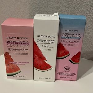 Glow recipe serum and sunscreen BOXES
